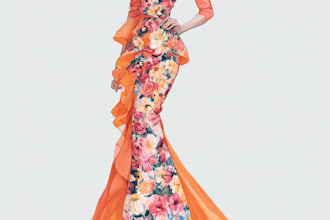 illustrate your fashion designs, fashion