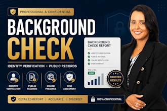 perform background checks, identity verification and osint research