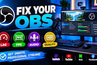 fix obs studio streaming recording lag and audio problems