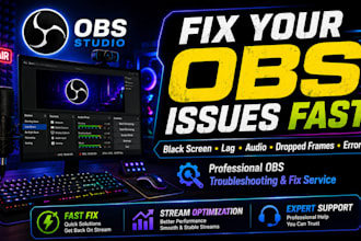 troubleshoot and fix obs studio streaming and recording problems