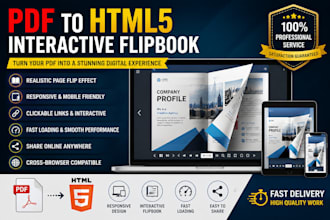 convert PDF to HTML5 interactive flipbook with responsive design