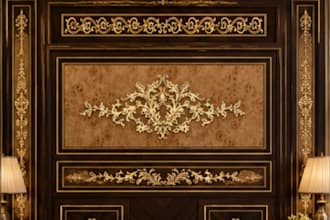 cnc vector dxf for wood furniture panels beds doors design