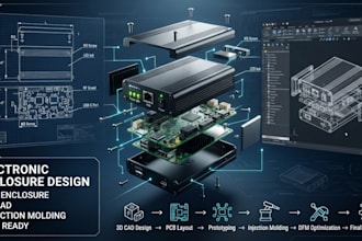 design pcb enclosure for electronic device and iot product