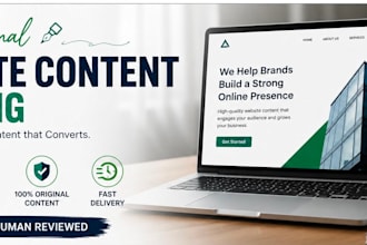 write SEO website content and website copy