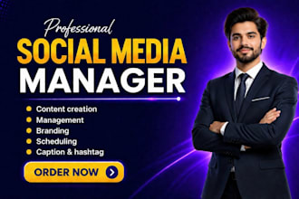 be your social media marketing manager and content creator