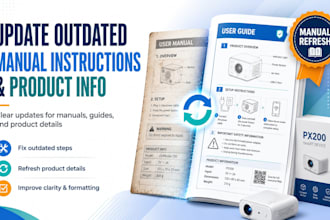 update outdated manual instructions and product information