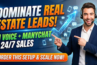 build an ai voice agent and manychat chatbot for real estate