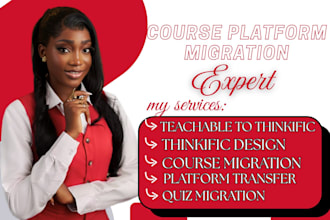 migrate course website, transfer course, teachable to thinkific kajabi
