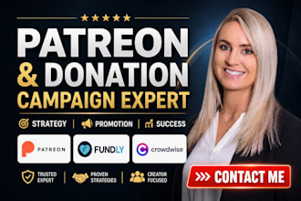 market and optimize your patreon, fundly, and crowdrise crowdfunding campaign