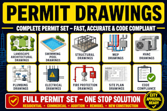 swimming pool permit drawings engineering plans, load calculations city permit
