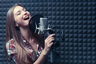 sing powerful original traditional country folk indie song as female vocalist