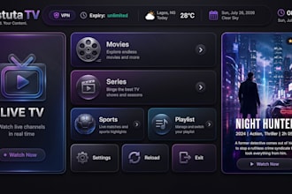 iptv app branding with logo tivimate xciptv nextv smarters ibo player with vpn