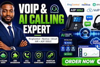 setup ringcentral voip a2p 10dlc quo nextiva ivr aircall ai calling agent clinic