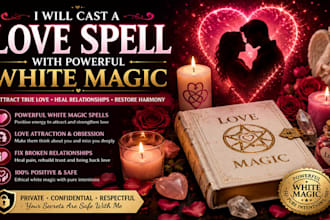 cast a love spell with powerful white magic
