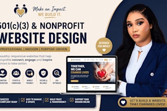 build 501c3 website nonprofit website charity website ngo website design