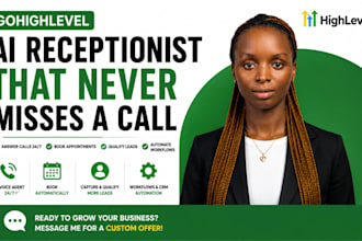 setup ghl ai receptionist for calls and appointment booking