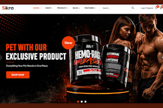 design supplement shopify store, vitamin store and health supplement website