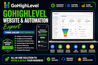 gohighlevel website, gohighlevel automation expert, go high level funnel builder