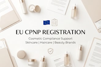 register your eu cosmetic products with cpnp for skincare haircare beauty brands