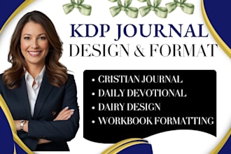 do kdp journal formatting, journal design, daily devotional, christian book