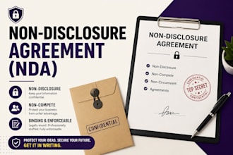 draft a professional non disclosure agreement nda non compete non disclosure
