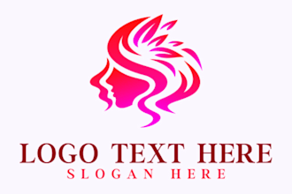 design a glitter, flyer, beauty salon, boutique, hair logo