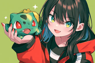 unique anime art for games and stories