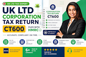 handle UK ltd corporation tax return ct600 filing with hmrc
