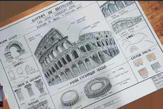 draw detailed handmade architectural and scientific illustrations