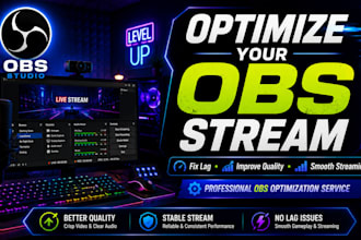 optimize obs studio for smooth high quality live streaming