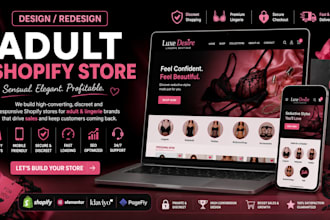 design adult shopify store, adult store, adult toy store, shopify store
