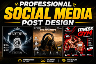 create professional social media post design