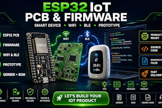 esp32 iot pcb design embedded firmware smart device prototype development
