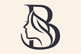 make elegant luxury fashion or beauty brand logo design
