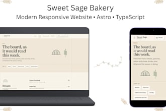 build a modern responsive website using astro and typescript
