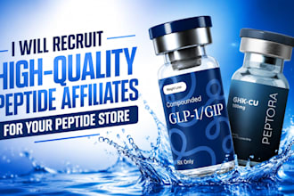 professionally recruit peptide affiliates for peptide stores