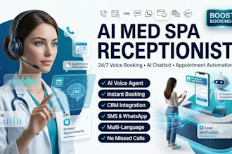 build med spa ai voice receptionist chatbot, appointment scheduling assistant
