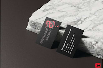 design brand identity with logo and brand guidelines