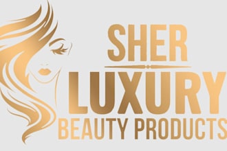 make luxury skincare eyelash cosmetics beauty logo design