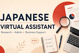 be your japanese virtual assistant for research and business support