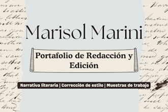 edit, proofread and polish your spanish book or story
