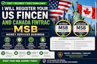 register your US fincen and canada fintrac msb