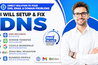 fix dns record domain transfer goggle workspace zoho migraton business profile