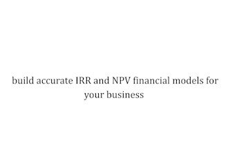 build accurate irr and npv financial models for your business