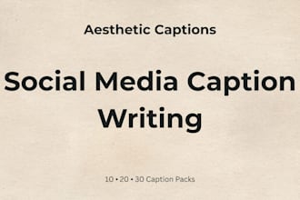 write clean, aesthetic social media captions for your brand