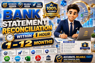 do bank statement reconciliation as you need