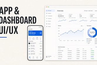 design a modern mobile app or saas dashboard UI in figma