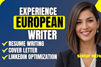 write european europass CV, UK CV, US resume, cover letter and linkedin