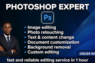 do photoshop image edit, documents edit change name , date and text in 1hour