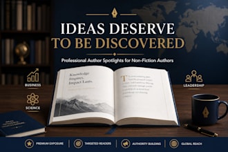 promote your nonfiction book through an premium author spotlight